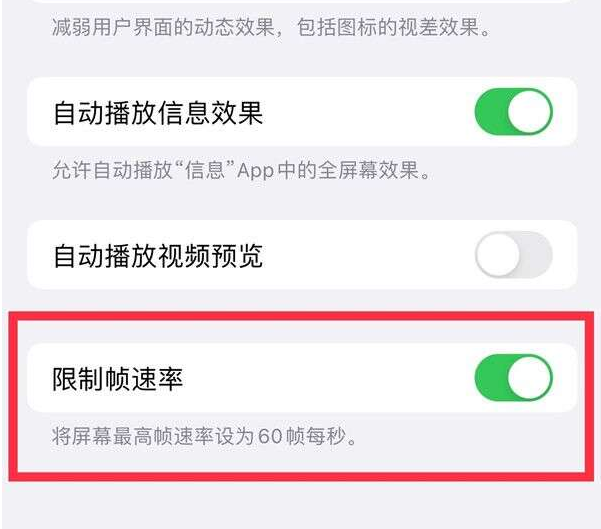 临漳苹果13维修分享iPhone13 Pro高刷设置方法 